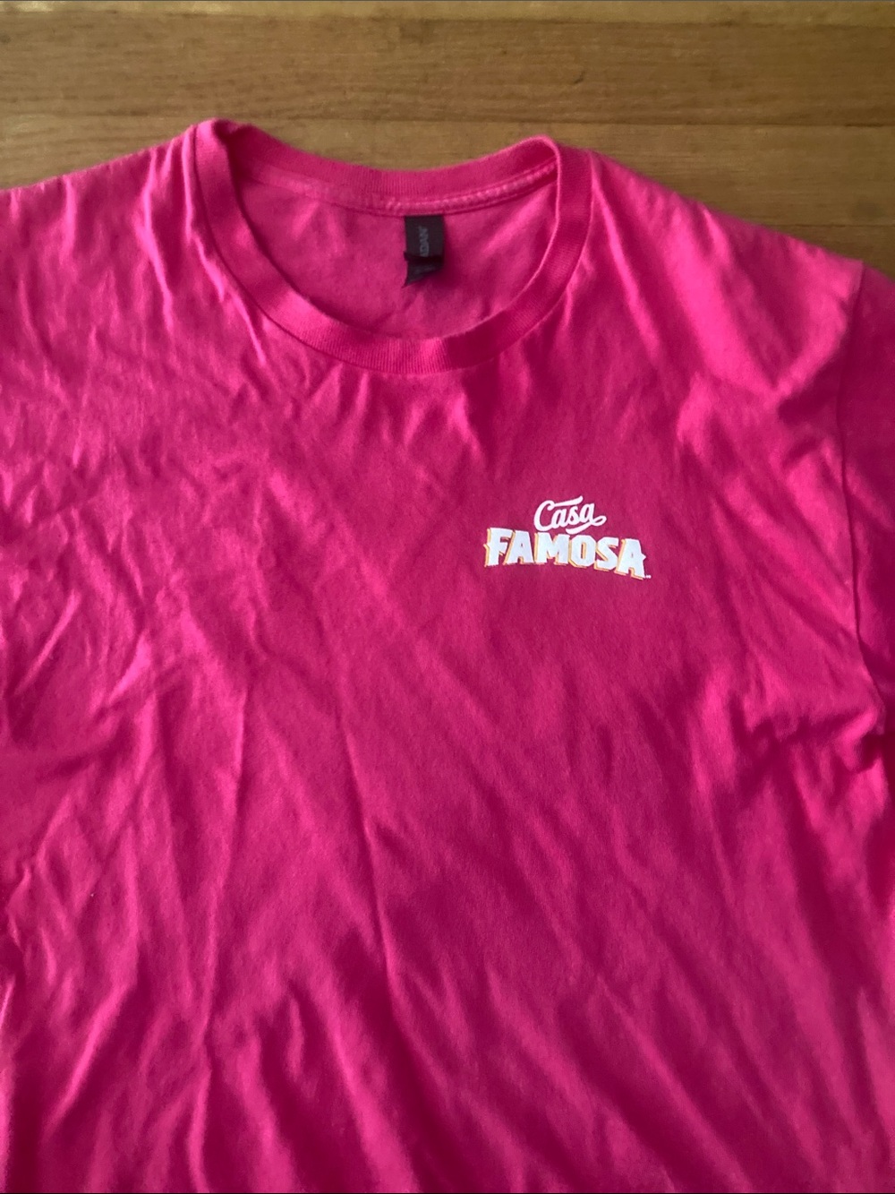 Gildan Bright Pink Casa Famosa Logo Tee
